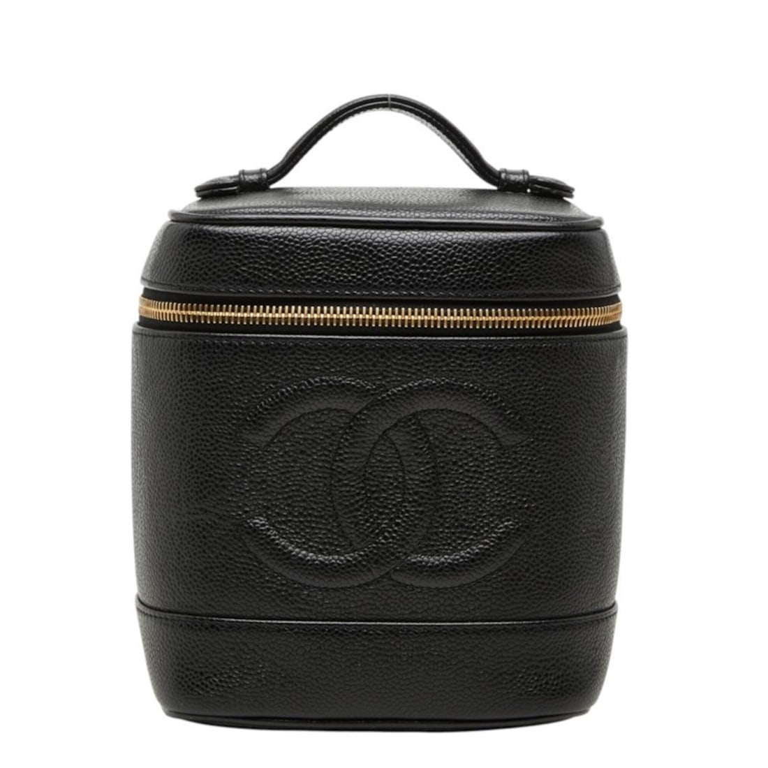 Chanel Coco Mark Vanity Bag Handbag A01998 Black Caviar Leather Women's CHANEL: --- Catalog ---Category: SizeSize (HxWxD): 17cm x 15cm x 12.5cm / 6.69'' x 5.9'' x 4.92''Category: DesignType: Handbag, Vanity bagColor: BlackGender: WomenMaterial: Grained Calfskin Category: GeneralB