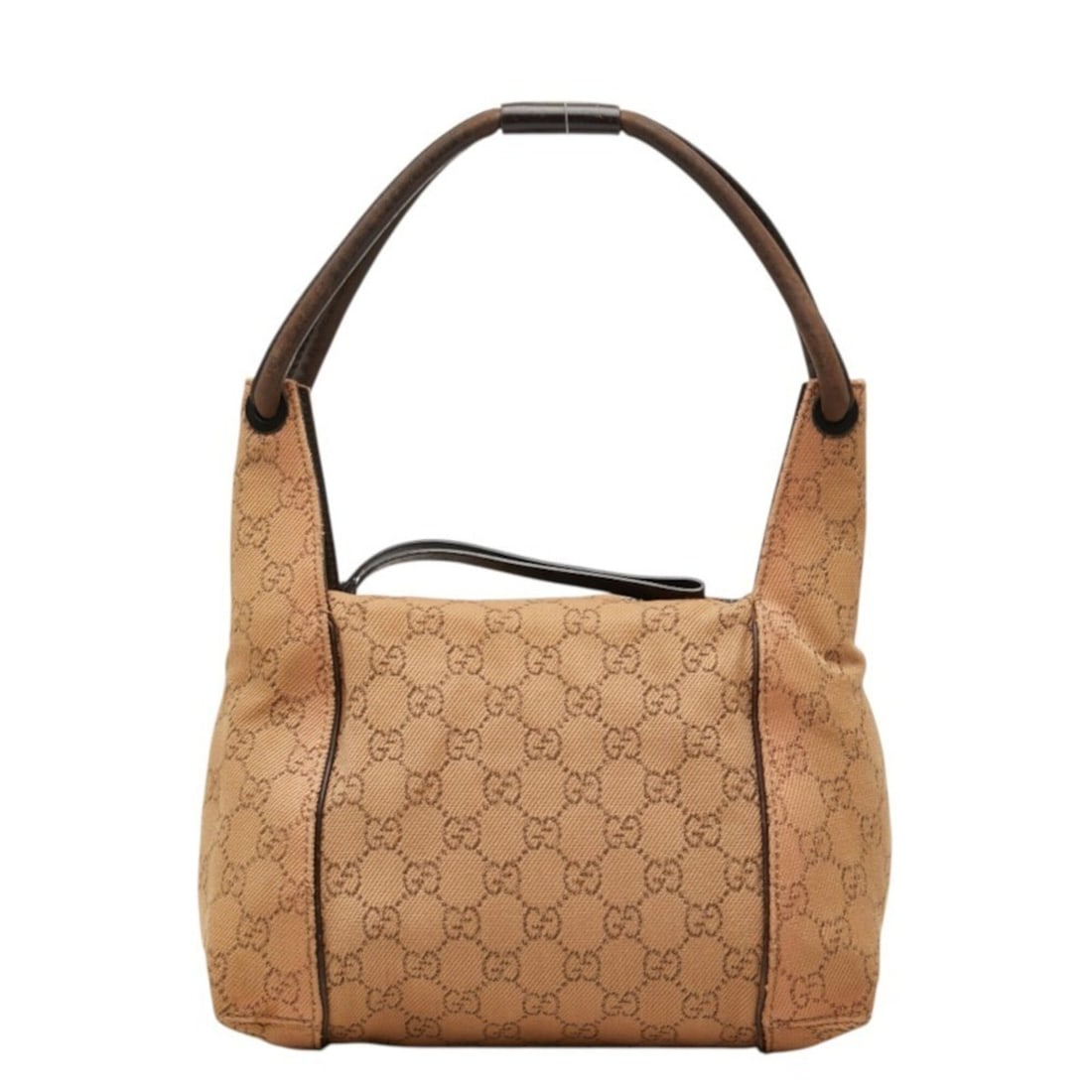 Gucci GG Canvas Handbag 101333 Brown Leather Women's GUCCI: --- Catalog ---Category: SizeSize (HxWxD): 17cm x 25cm x 10cm / 6.69'' x 9.84'' x 3.93''Category: DesignType: HandbagColor: BrownGender: WomenMaterial: Canvas , Leather Category: GeneralBrand: Gucci--