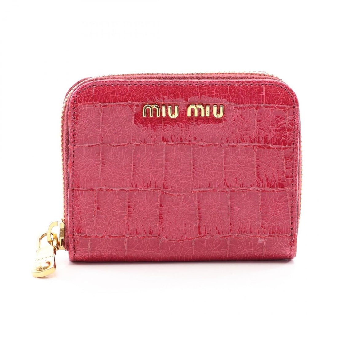Miu Miu Miu wallet, coin purse, leather, women's, pink: --- Catalog ---Category: SizeSize (HxWxD): 8cm x 10cm x 2cm / 3.14'' x 3.93'' x 0.78''Category: DesignType: Coin purse/coin caseColor: PinkGender: WomenMaterial: Leather Category: GeneralBrand: Miu Mi