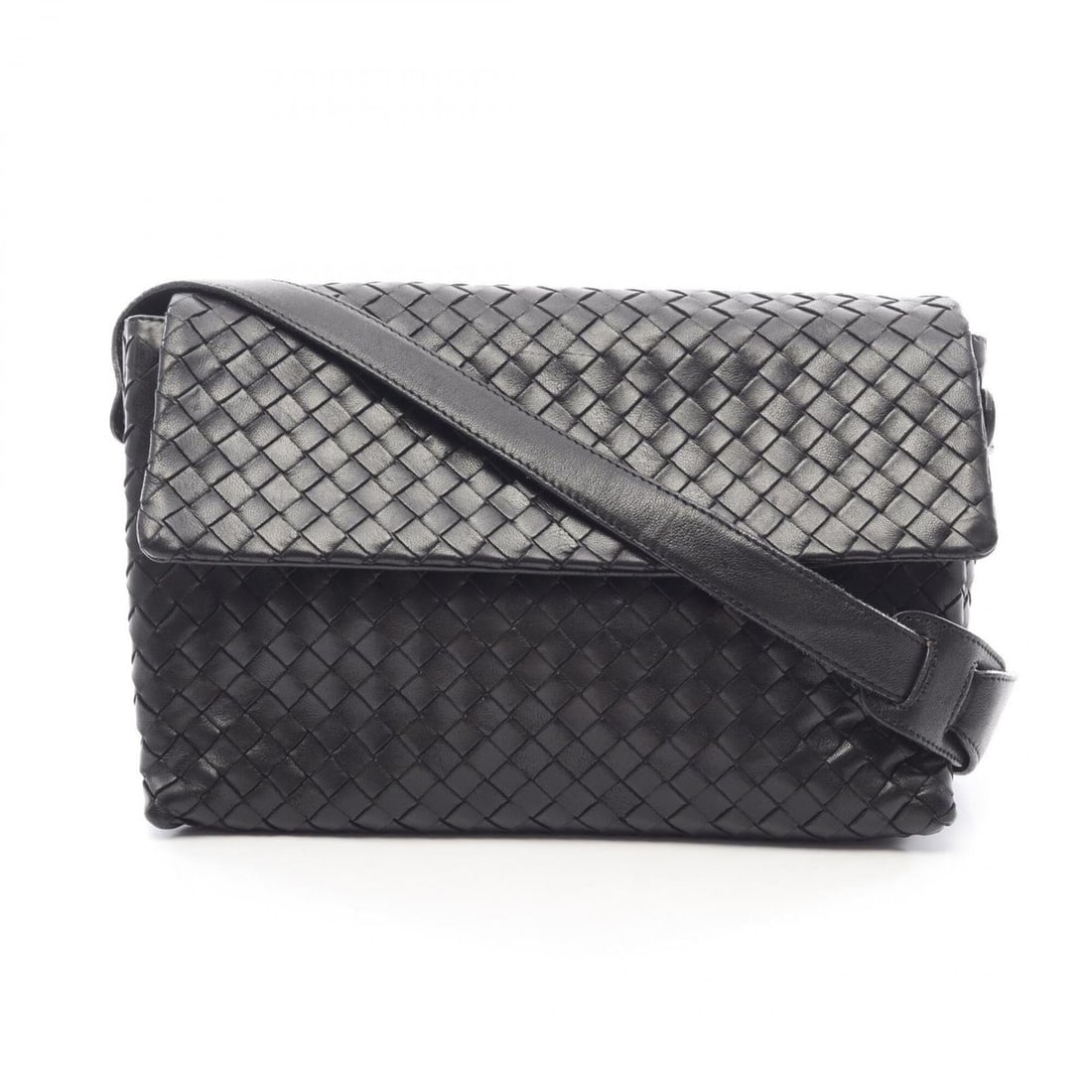 Bottega Veneta Intrecciato Shoulder Bag/Handbag, Leather, Women's, Black (1 of 10)