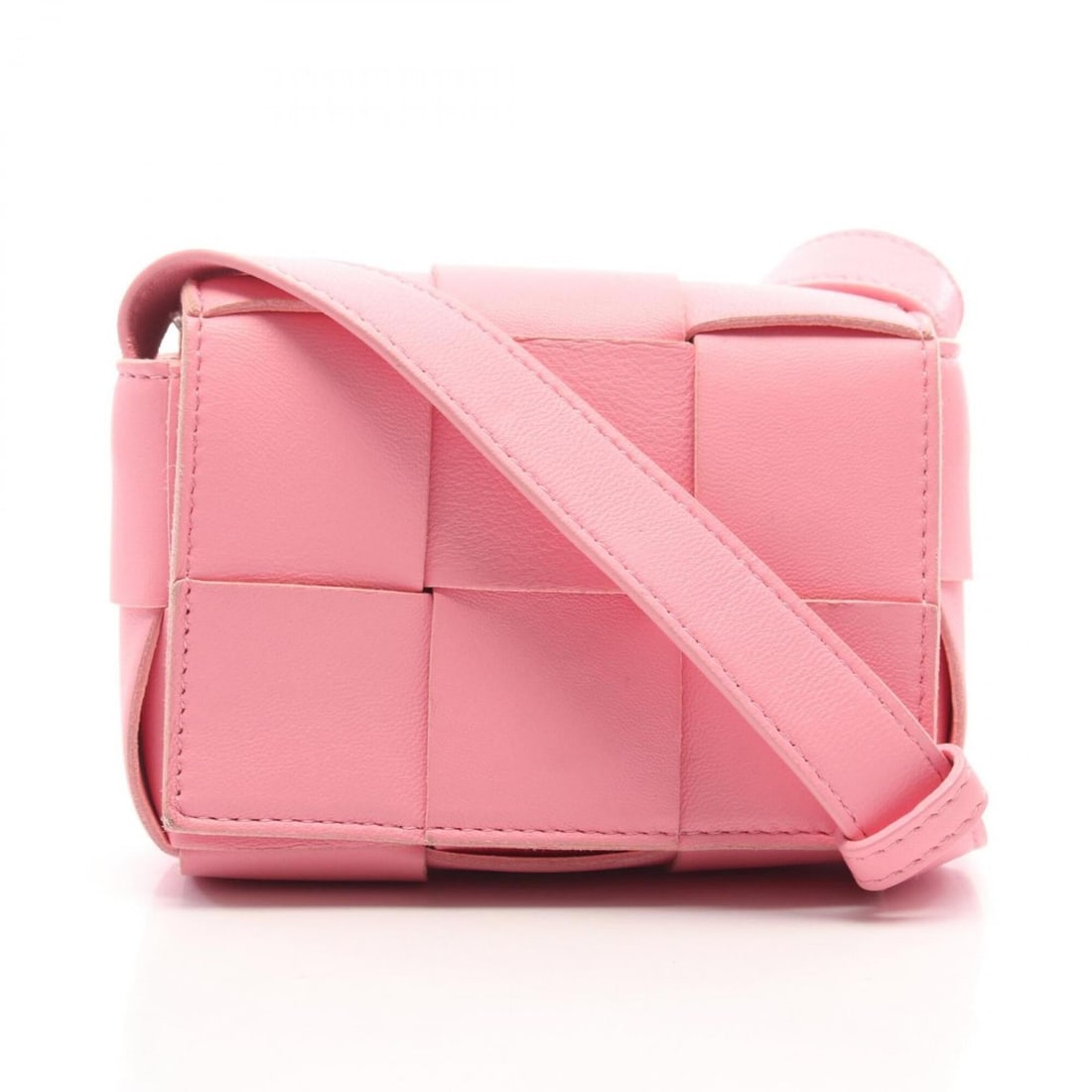Bottega Veneta CANDY Cassette Mini Handbag Shoulder Bag Leather Women's Pink (1 of 13)