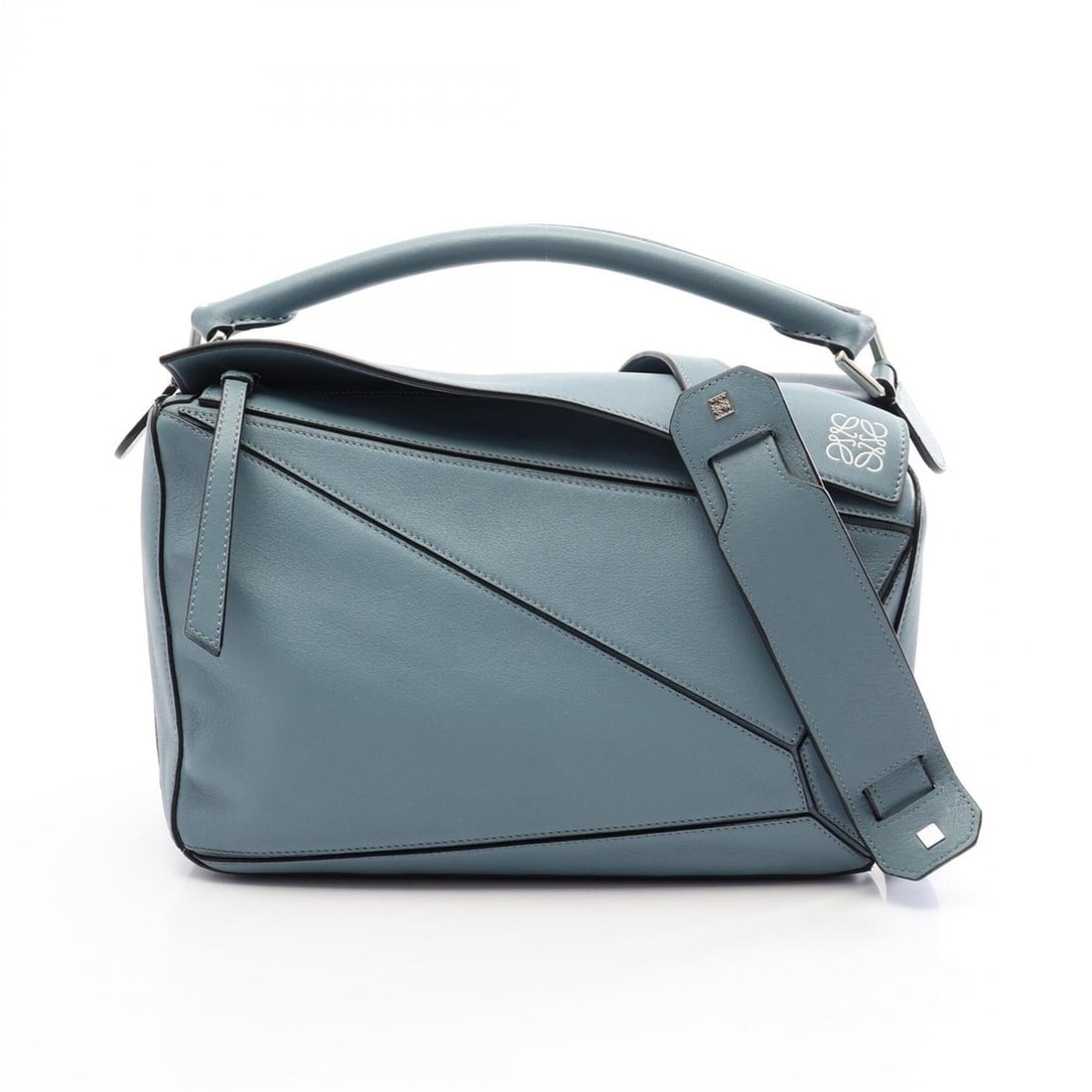 Loewe Puzzle Bag Medium 2-Way Handbag Leather Women's Blue (1 of 13)