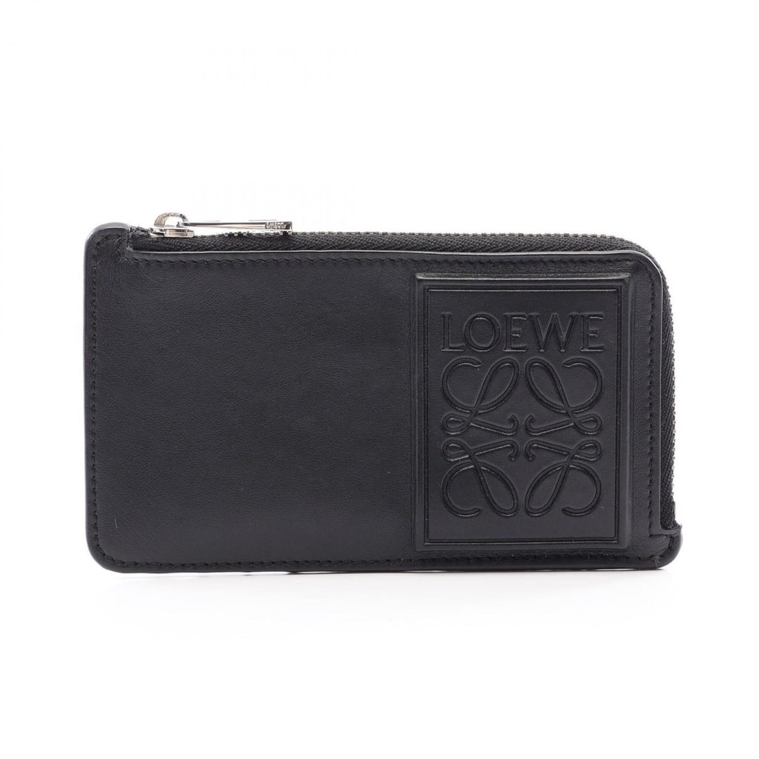 Loewe Anagram Coin Card Holder Wallet - Leather for Women, Black: --- Catalog ---Category: SizeSize (HxWxD): 7cm x 13cm x 1cm / 2.75'' x 5.11'' x 0.39''Category: DesignType: Coin purse/coin caseColor: BlackGender: WomenMaterial: Leather Category: GeneralBrand: Loewe