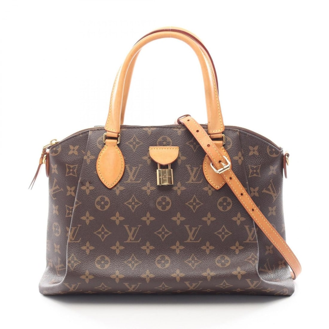 Louis Vuitton Rivoli MM Monogram 2-Way Handbag, Coated Canvas and Leather, Pattern, Women's, Brown,: --- Catalog ---Category: SizeSize (HxWxD): 24cm x 36cm x 11cm / 9.44'' x 14.17'' x 4.33''Category: DesignType: HandbagColor: Brown, MonogramGender: WomenMaterial: Monogram , Leather Category: GeneralM