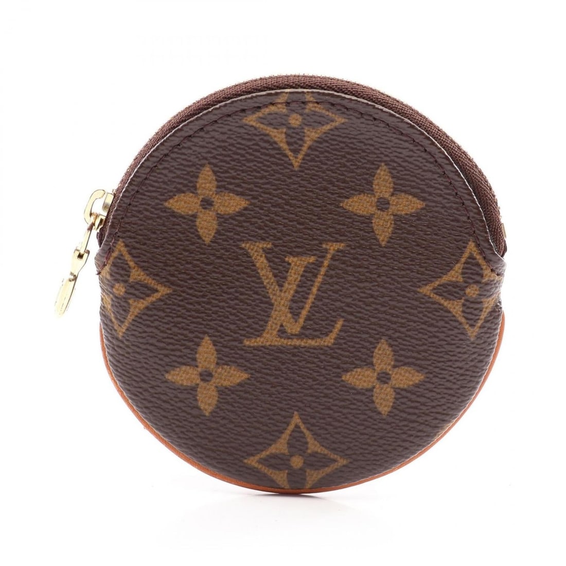 Louis Vuitton Portemonnaie Rond Monogram Wallet/Coin Purse Leather Wallet for Men and Women Brown: --- Catalog ---Category: SizeSize (HxWxD): 9cm x 9cm x 1cm / 3.54'' x 3.54'' x 0.39''Category: DesignType: Coin purse/coin caseColor: Brown, MonogramGender: Men,WomenMaterial: Monogram , Leather Categ
