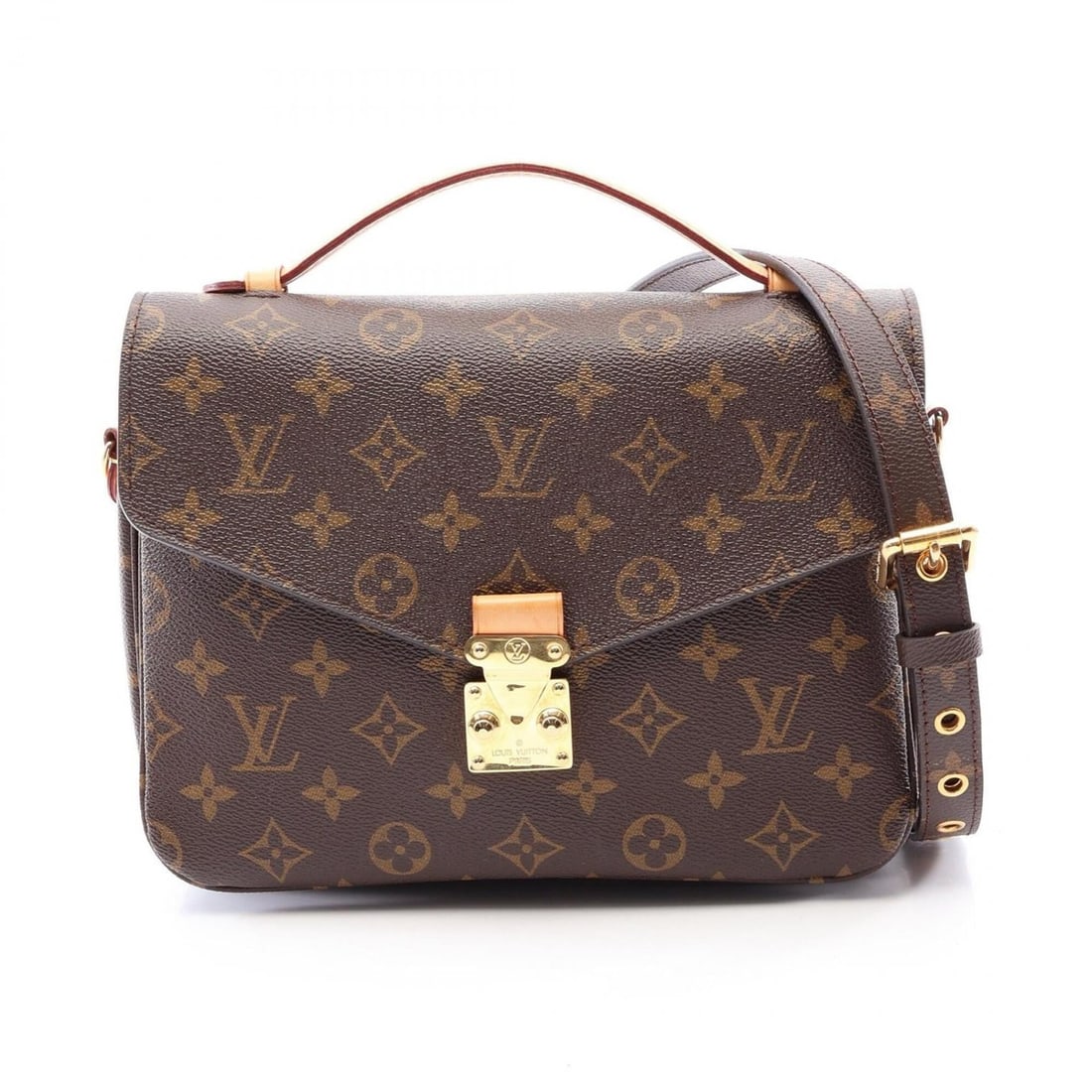Louis Vuitton Pochette Metis MM Monogram 2-Way Handbag, Coated Canvas and Leather, Pattern, Women's,: --- Catalog ---Category: SizeSize (HxWxD): 18.5cm x 24cm x 6.5cm / 7.28'' x 9.44'' x 2.55''Category: DesignType: Handbag, PochetteColor: Brown, MonogramGender: WomenMaterial: Monogram , Leather Catego