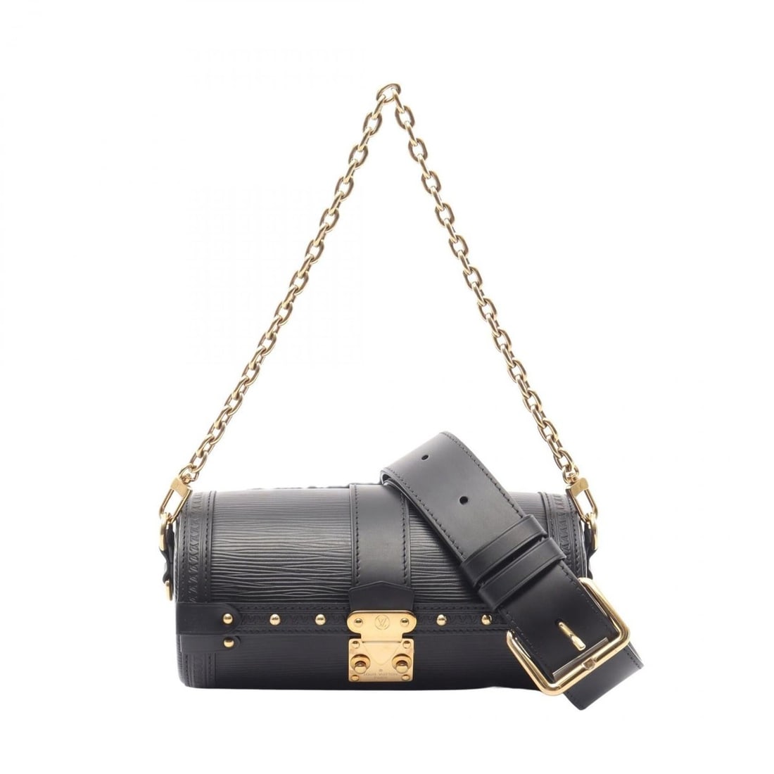 Louis Vuitton Papillon Trunk Handbag, Leather Epi Leather, Women's, Black, M58655: --- Catalog ---Category: SizeSize (HxWxD): 9cm x 20cm x 9cm / 3.54'' x 7.87'' x 3.54''Category: DesignType: HandbagColor: BlackGender: WomenMaterial: Epi leather Category: GeneralMPN: M58655Brand: Lou