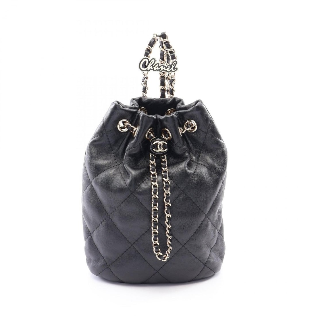 Chanel Matelassé Backpack/Handbag, Lambskin Leather, Women's, Black (AS4810): --- Catalog ---Category: SizeSize (HxWxD): 22cm x 17cm x 8cm / 8.66'' x 6.69'' x 3.14''Category: DesignType: Backpack, HandbagColor: BlackGender: WomenMaterial: Leather Leather/Fur Type: LambskinCateg
