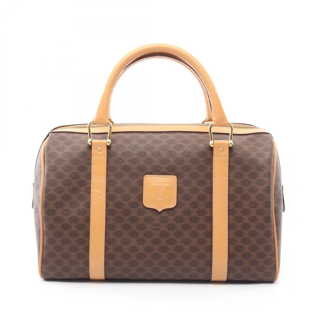 Celine Macadam Handbag, Coated Canvas Leather, Women's, Brown/Beige: --- Catalog ---Category: SizeSize (HxWxD): 22.5cm x 31.5cm x 17cm / 8.85'' x 12.4'' x 6.69''Category: DesignType: HandbagColor: Beige, BrownGender: WomenMaterial: Coated canvas Category: GeneralBrand: