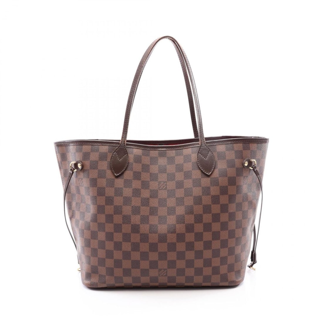 Louis Vuitton Neverfull MM Tote Bag Handbag, Coated Canvas and Leather, Damier Pattern, Women's,: --- Catalog ---Category: SizeSize (HxWxD): 29cm x 32cm x 15cm / 11.41'' x 12.59'' x 5.9''Strap Length: 49cm / 19.29''Category: DesignType: Tote bagColor: BrownGender: WomenMaterial: Coated canvas , Le
