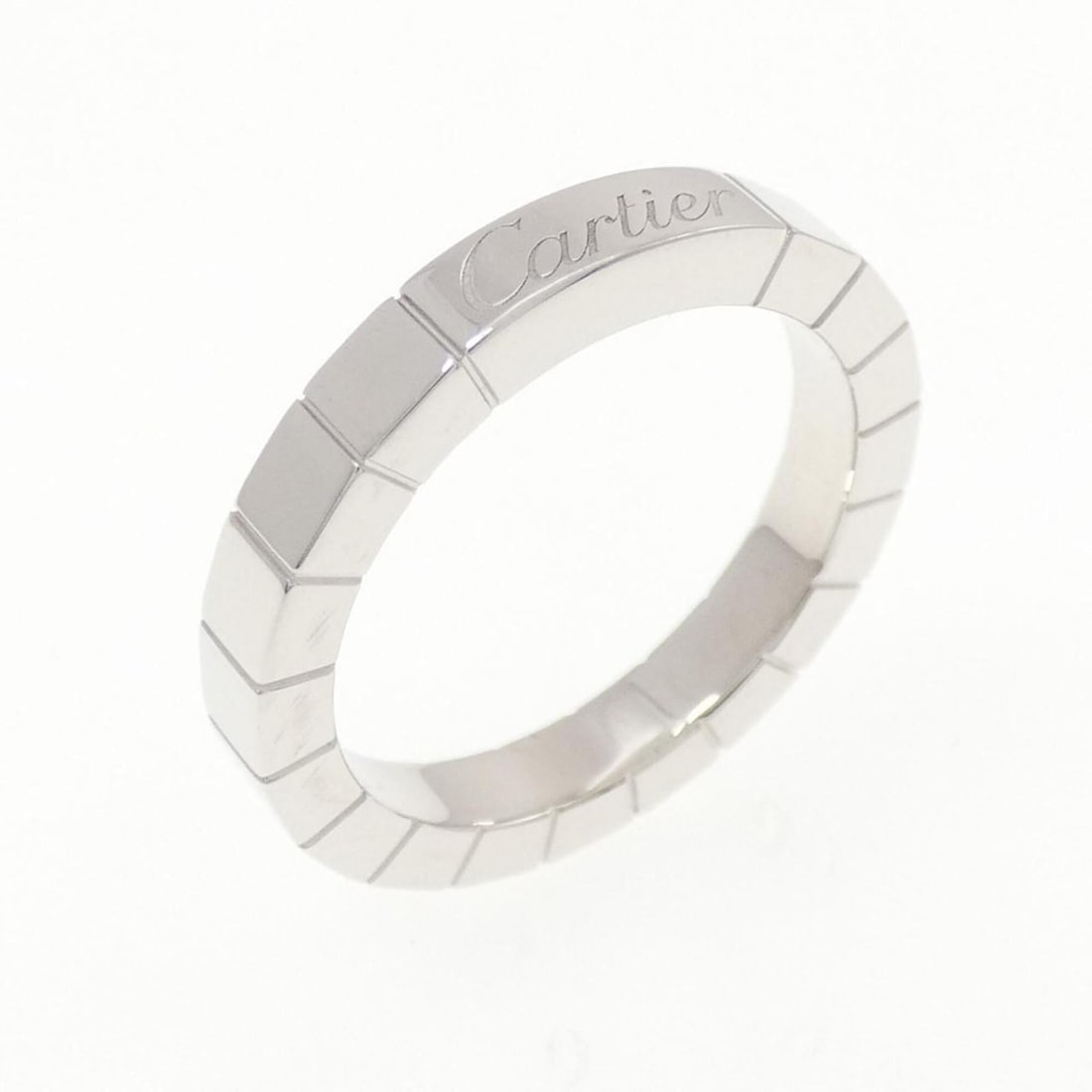 Cartier Lanieres Ring: --- Catalog ---Category: SizeJP Size: 9US Size: 5Category: DesignType: Band ringColor: White goldGender: WomenMaterial: White gold (18K)Category: GeneralMPN: B4045000Brand: Cartier--- Item List