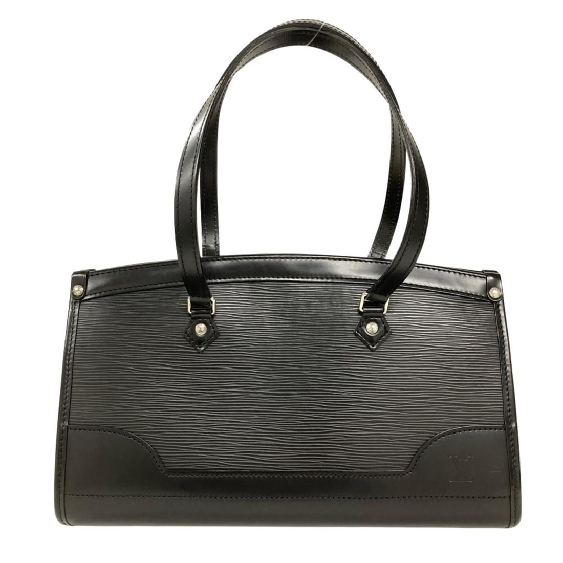 Louis Vuitton Madeleine PM Shoulder Bag, Epi Leather, M59332, Noir (Black), Silver Hardware, AR1182,: --- Catalog ---Category: SizeStrap Drop: 20cm / 7.87''Size (HxWxD): 20cm x 32cm x 12cm / 7.87'' x 12.59'' x 4.72''Category: DesignType: Shoulder bagColor: Black, NoirGender: WomenMaterial: Epi leather