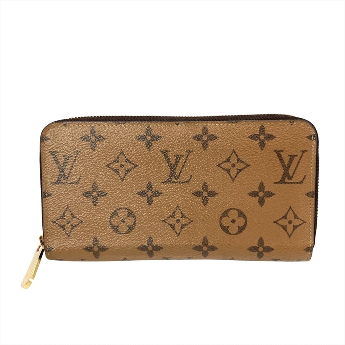 Louis Vuitton Zippy Wallet Long Monogram Reverse M82444 Camel Gold Hardware RFID (1 of 10)