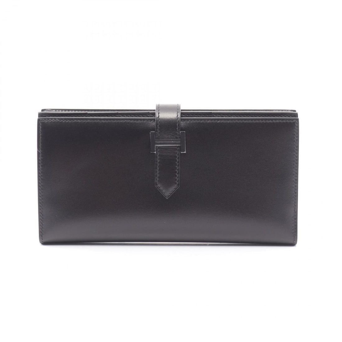 Hermes Bearn Soufflé Monochrome Bi-fold Long Wallet with Combination Hardware, Calfskin (Cowhide), (1 of 18)