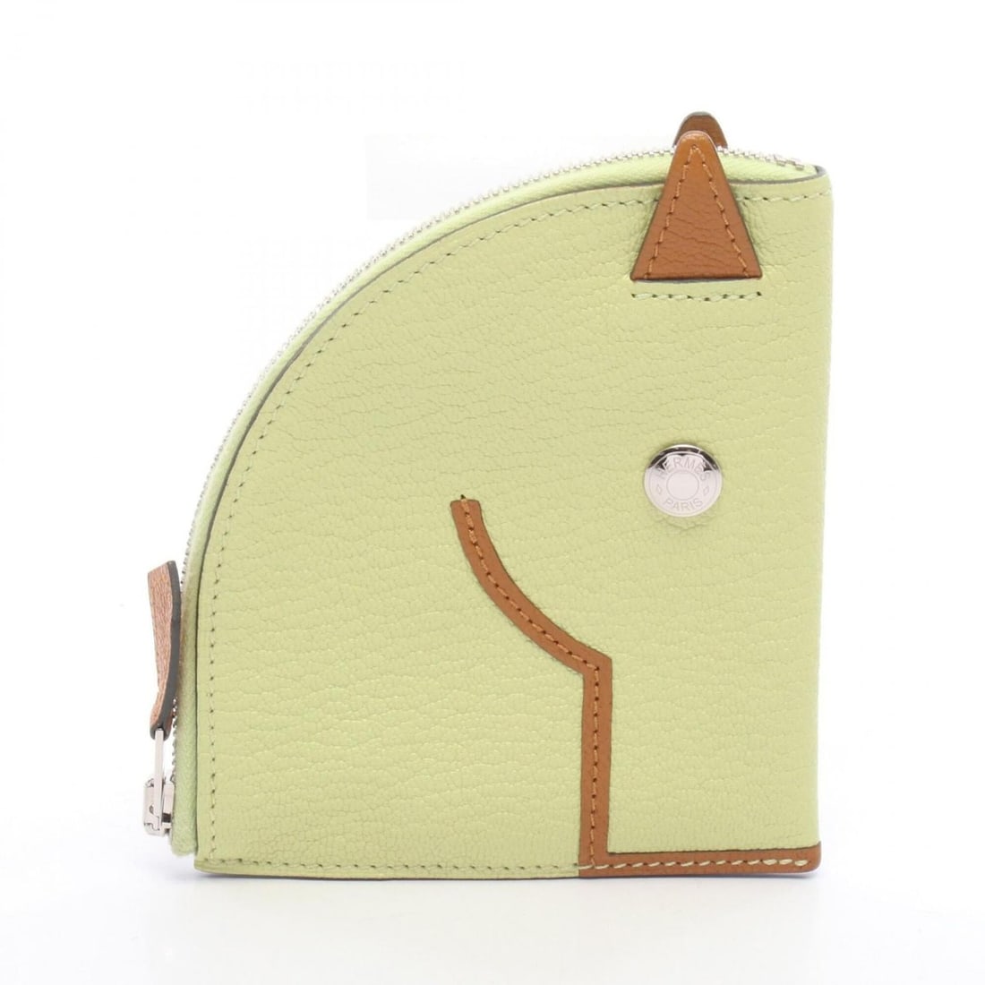 Hermes Paddock Jaune Bourgeois Sesame Wallet - Coin Purse Chevre Leather Women's Green/Brown: --- Catalog ---Category: SizeSize (HxWxD): 11cm x 9.5cm x 1.5cm / 4.33'' x 3.74'' x 0.59''Category: DesignType: Coin purse/coin caseColor: Brown, GreenGender: WomenMaterial: Chevre leather Category: G