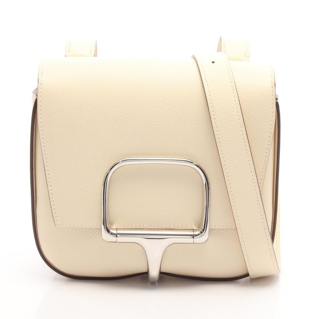 Hermes Della Cavalleria Mini Shoulder Bag/Handbag, Leather, Veau Epsom, Ivory, 082226CK (1 of 12)