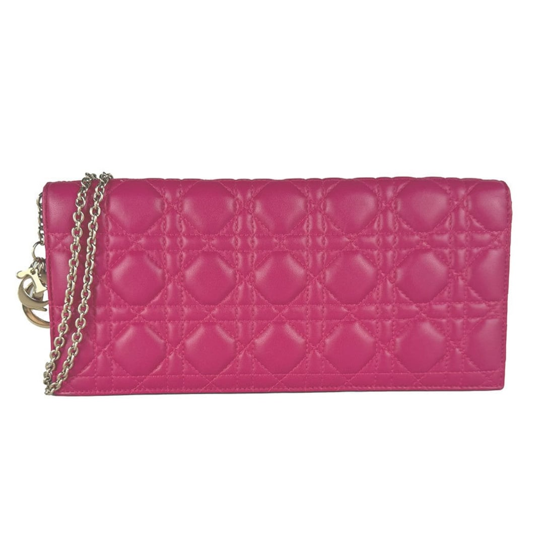 Christian Dior shoulder bag, lambskin, magenta gold, women's, z10980: --- Catalog ---Category: SizeSize (HxWxD): 12.5cm x 27cm x 2.5cm / 4.92'' x 10.62'' x 0.98''Category: DesignType: Shoulder bagColor: PinkGender: WomenMaterial: Leather Leather/Fur Type: LambskinCatego