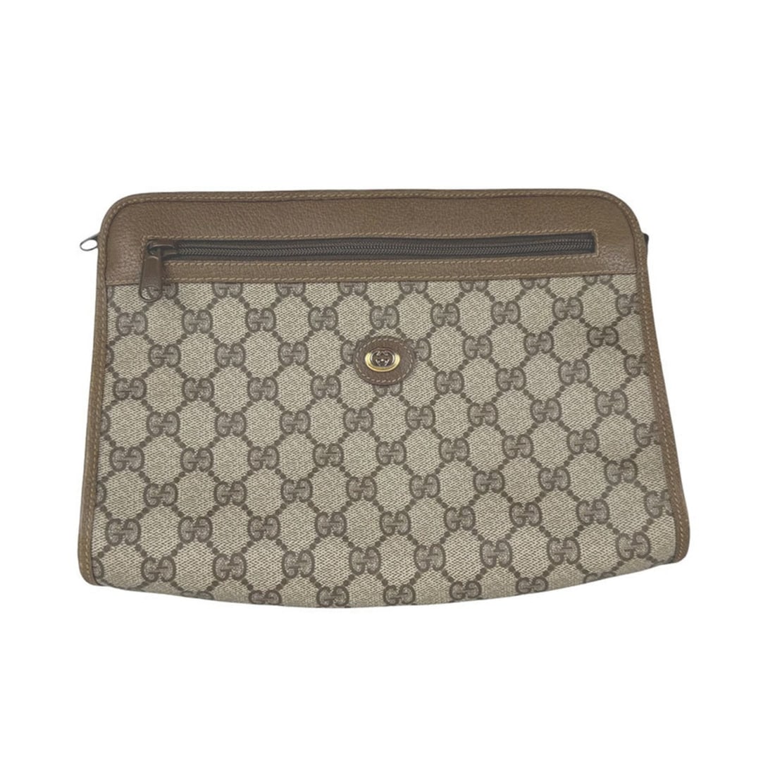 Gucci GUCCI Vintage GG Supreme Canvas Second Bag, Brown, Men's z11014: --- Catalog ---Category: SizeSize (HxWxD): 21cm x 24cm x 6cm / 8.26'' x 9.44'' x 2.36''Category: DesignType: Clutch bagColor: BrownGender: MenMaterial: GG Supreme Category: GeneralBrand: GucciCountry 