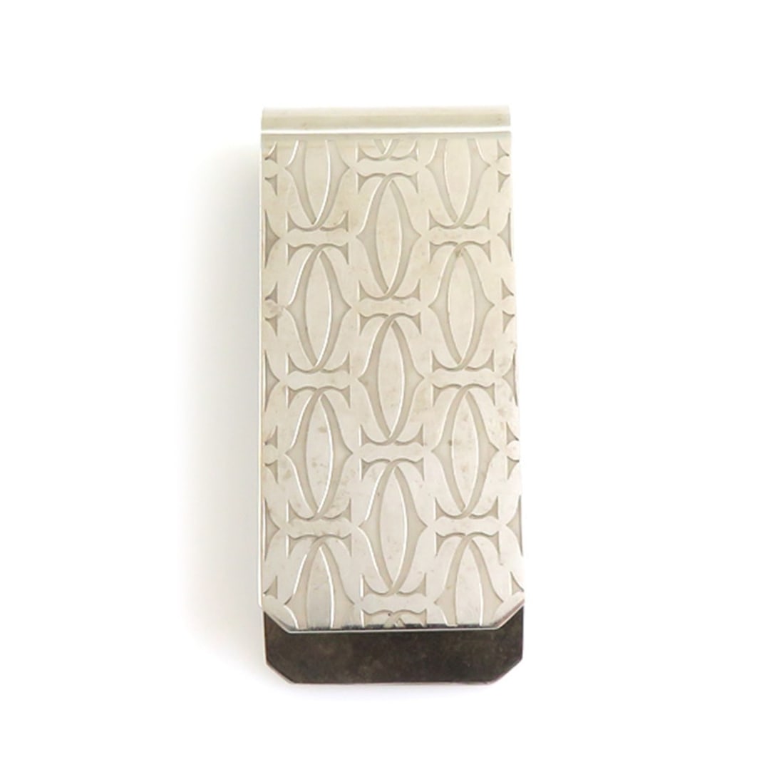 Cartier Money Clip, Metal, Silver, Men's/Women's, 56822a: --- Catalog ---Category: SizeSize (HxWxD): 5cm x 2.1cm / 1.96'' x 0.82''Category: DesignType: Money clipColor: SilverGender: Men,WomenMaterial: Metal Category: GeneralBrand: Cartier--- Item List ---Se
