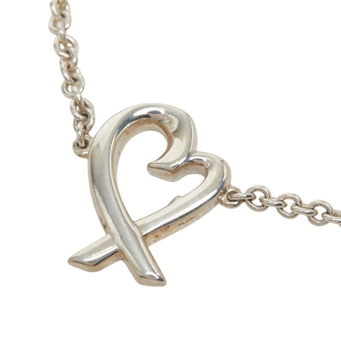 Tiffany & Co. Paloma Picasso Loving Heart Bracelet, Sterling Silver (SV925), Women's.: --- Catalog ---Category: SizeLength: 17cm / 6.69''Category: DesignType: Charm braceletColor: SilverGender: WomenMaterial: Silver 925Category: GeneralBrand: Tiffany--- Item List ---Section: ConditionRa