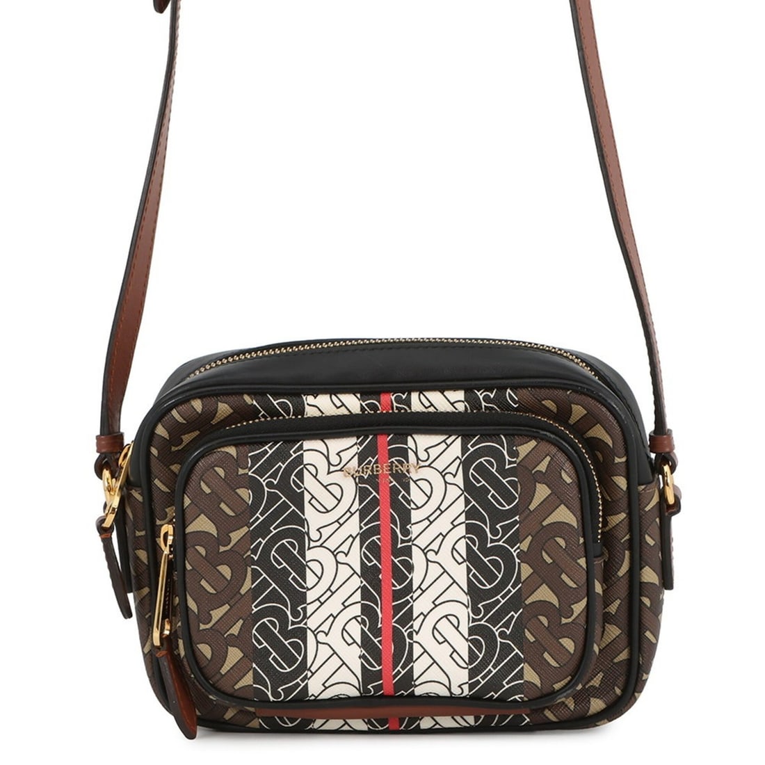 Burberry Shoulder Bag TB Monogram Stripe Leather 8021485 BURBERRY Handbag: --- Catalog ---Category: SizeWeight: 300g / 10.58oz.Size (HxWxD): 13.5cm x 18cm x 5cm / 5.31'' x 7.08'' x 1.96''Strap Length: 106.5cm - 116.5cm / 41.92'' - 45.86''Category: DesignType: Handbag, Should