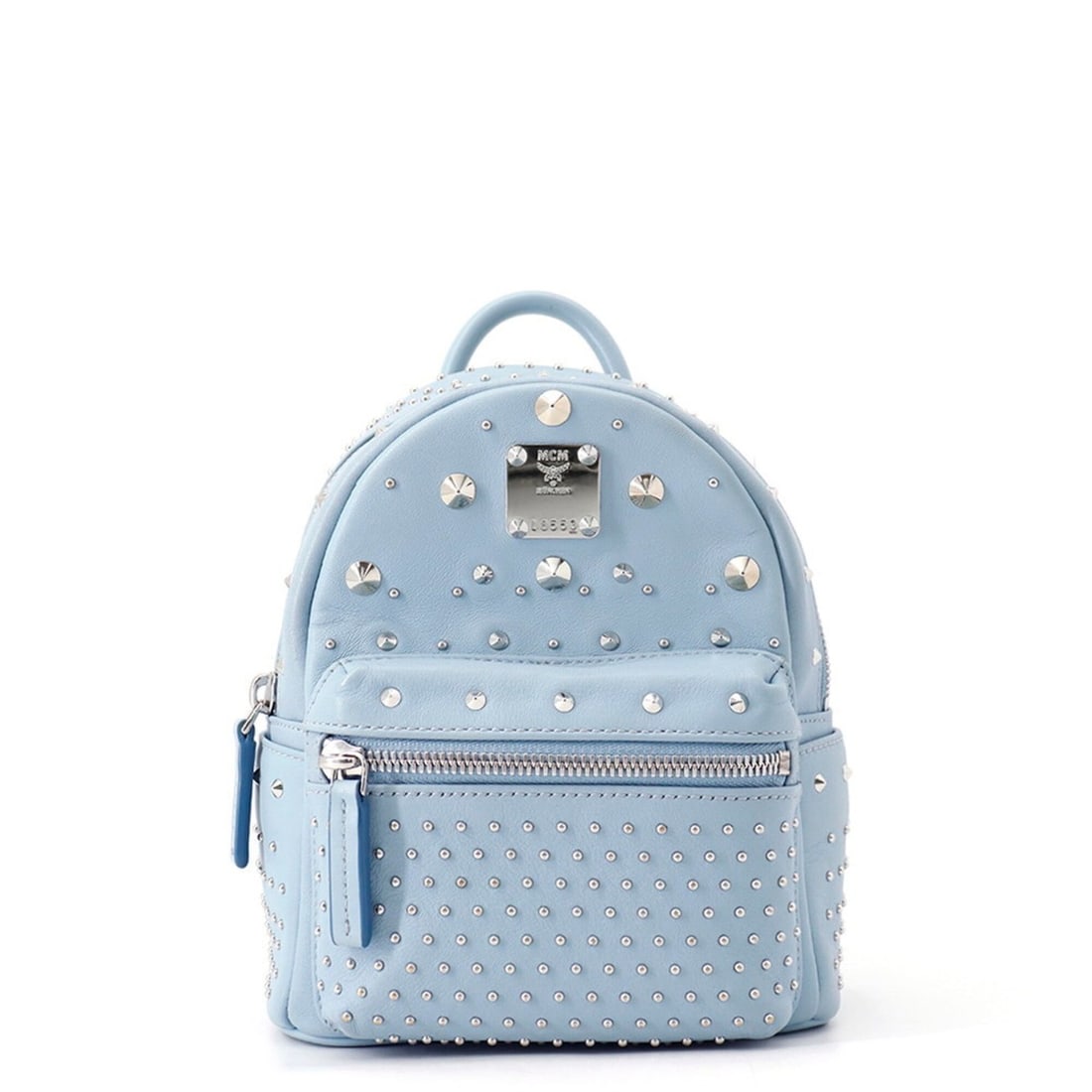 MCM Stark Special Bebeboo Backpack Leather MMK6SVE71LS001 Handbag for Women: --- Catalog ---Category: SizeWeight: 480g / 1.05lb.Size (HxWxD): 21cm x 16.5cm x 8.5cm / 8.26'' x 6.49'' x 3.34''Category: DesignType: BackpackColor: Light blueGender: WomenClosure: ZipperMaterial: Le