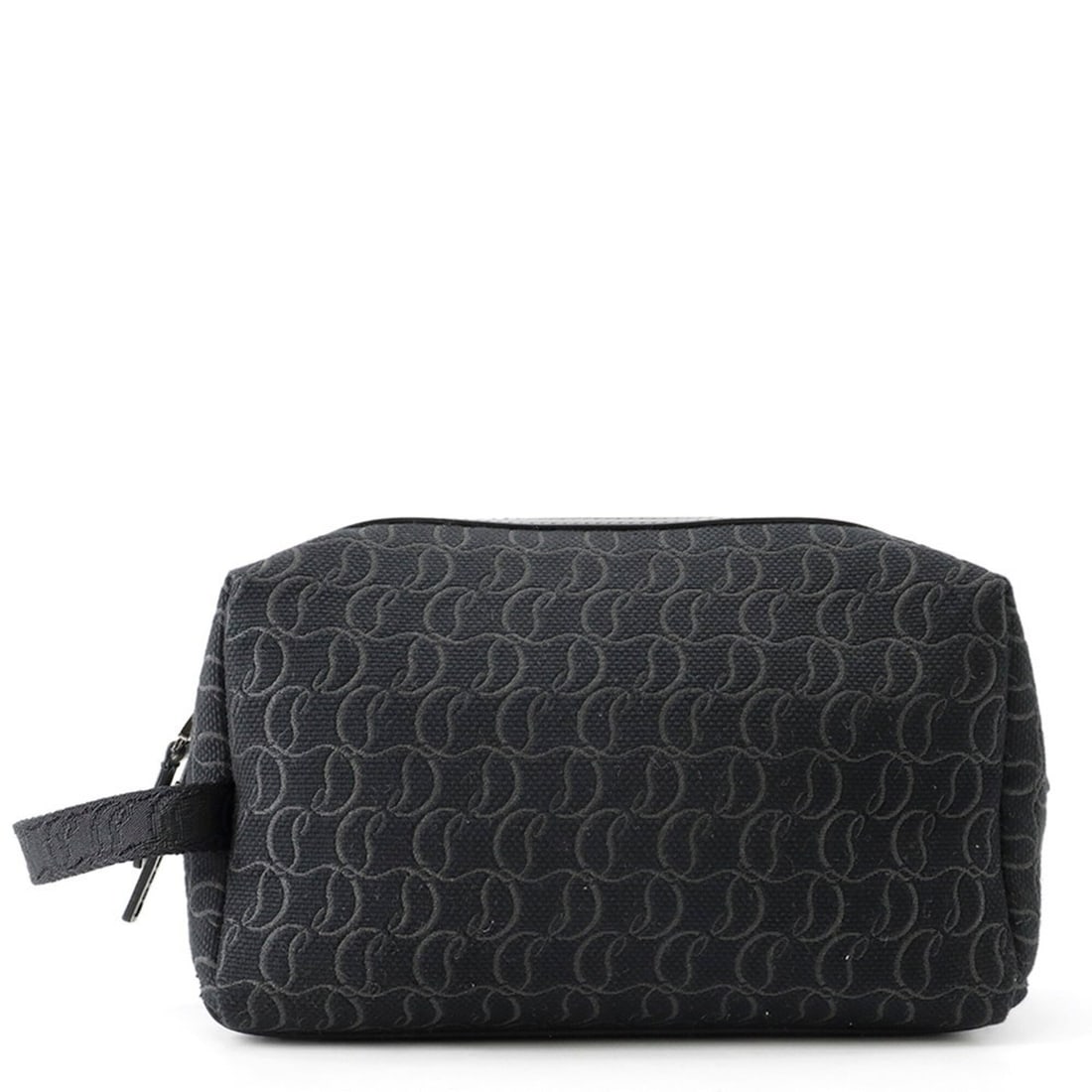 Christian Louboutin Clutch Bag ZIP N FLAP Jacquard Canvas 1245219 Black Handbag: --- Catalog ---Category: SizeWeight: 250g / 8.81oz.Size (HxWxD): 13.5cm x 23cm x 9cm / 5.31'' x 9.05'' x 3.54''Category: DesignType: Clutch bag, HandbagColor: BlackGender: WomenClosure: ZipperMaterial