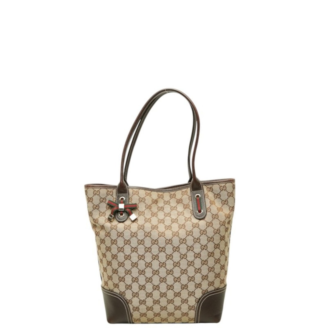 Gucci GG Canvas Sherry Line Princy Tote Bag 181779 Beige Brown Leather Women's GUCCI: --- Catalog ---Category: SizeSize (HxWxD): 31.5cm x 24.5cm x 13cm / 12.4'' x 9.64'' x 5.11''Category: DesignType: Tote bagColor: Beige, BrownGender: WomenMaterial: Canvas , Leather Category: GeneralMP