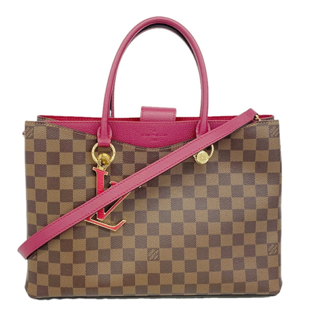 Louis Vuitton Damier LV Riverside Tote Bag N40052 (Lidovan 2-way bag for women): --- Catalog ---Category: SizeSize (HxWxD): 24.5cm x 35cm x 12.5cm / 9.64'' x 13.77'' x 4.92''Category: DesignType: Tote bagColor: BrownGender: WomenCategory: GeneralMPN: N40052Brand: Louis Vuitton--- 