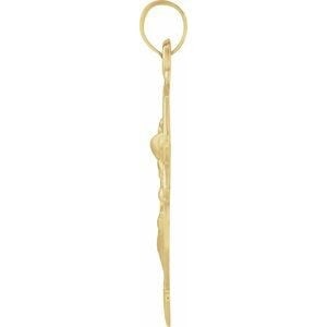 14K Yellow Gold 25x21 mm St. Michael Medal (1 of 6)