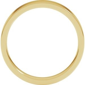 10K Yellow Gold 4 mm Lightweight Comfort-Fit Flat Band Size 8: 10K Yellow Gold 4 mm Lightweight Comfort-Fit Flat Band Size 8