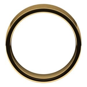 18K Yellow Gold 8 mm Lightweight Comfort-Fit Flat Band Size 5.5: 18K Yellow Gold 8 mm Lightweight Comfort-Fit Flat Band Size 5.5