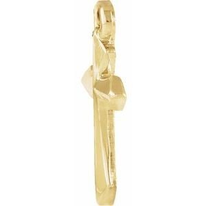 14K Yellow Gold Cross Dangle: 14K Yellow Gold Cross Dangle