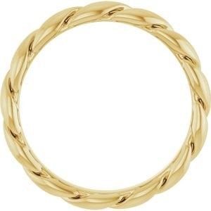 14K Yellow Gold 2.8 mm Rope Band Size 7 (1 of 14)