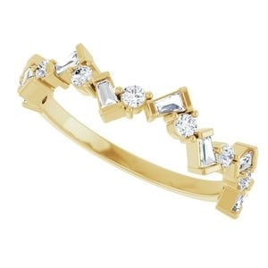 14K Yellow Gold 1/3 CTW Natural Diamond Anniversary Band: 14K Yellow Gold 1/3 CTW Natural Diamond Anniversary Band