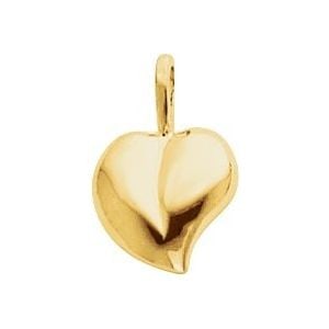 14K Yellow Gold Heart Pendant: 14K Yellow Gold Heart Pendant