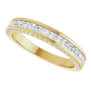 14K Yellow Gold 3/4 CTW Natural Diamond Anniversary Band: 14K Yellow Gold 3/4 CTW Natural Diamond Anniversary Band