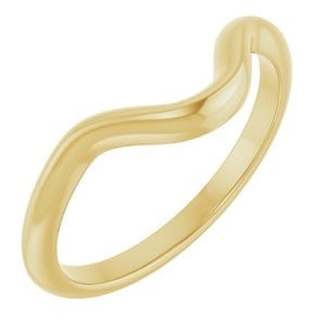 14K Yellow Gold Band for 9x7 mm Oval Ring: 14K Yellow Gold Band for 9x7 mm Oval Ring
