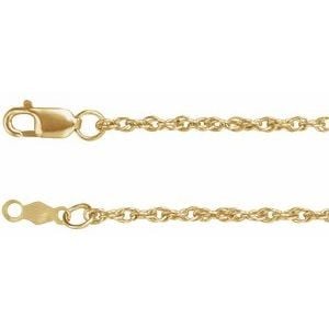 10K Yellow Gold 1.75 mm Rope 16" Chain (1 of 4)