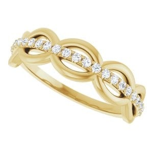 14K Yellow Gold 1/5 CTW Natural Diamond Anniversary Band: 14K Yellow Gold 1/5 CTW Natural Diamond Anniversary Band