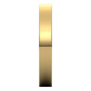 14K Yellow Gold 3 mm Ultra-Lightweight Flat Band Size 4.5: 14K Yellow Gold 3 mm Ultra-Lightweight Flat Band Size 4.5