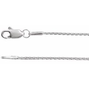 Sterling Silver 1 mm Wheat 24" Chain: Sterling Silver 1 mm Wheat 24" Chain