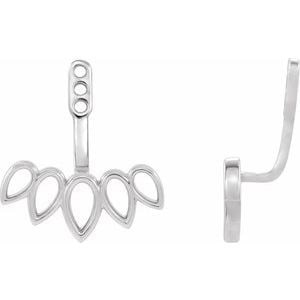 14K White Gold Earring Jackets (1 of 16)