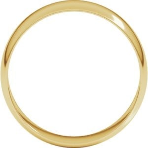 14K Yellow Gold 6 mm Ultra-Lightweight Half Round Band Size 7: 14K Yellow Gold 6 mm Ultra-Lightweight Half Round Band Size 7