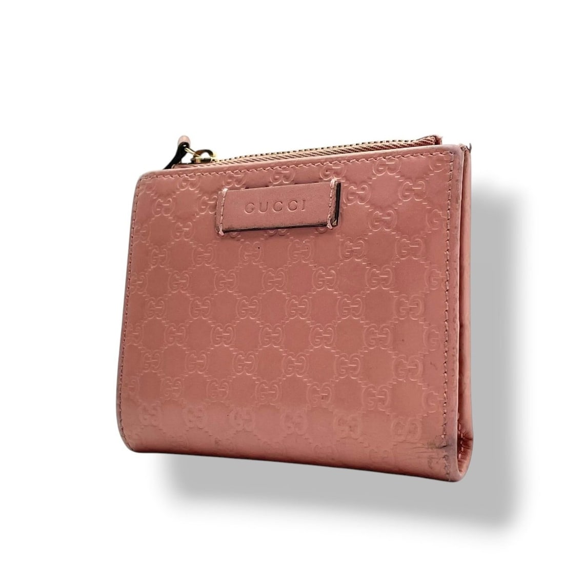 GUCCI Bi-fold Wallet, Microguccissima Leather, Light Pink, Compact Logo Plate, Women's, W4: --- Catalog ---Category: SizeSize (HxWxD): 9.5cm x 11cm x 2cm / 3.74'' x 4.33'' x 0.78''Category: DesignType: Wallet (bi-fold)Color: PinkGender: WomenMaterial: Leather Category: GeneralBrand: Gucci---