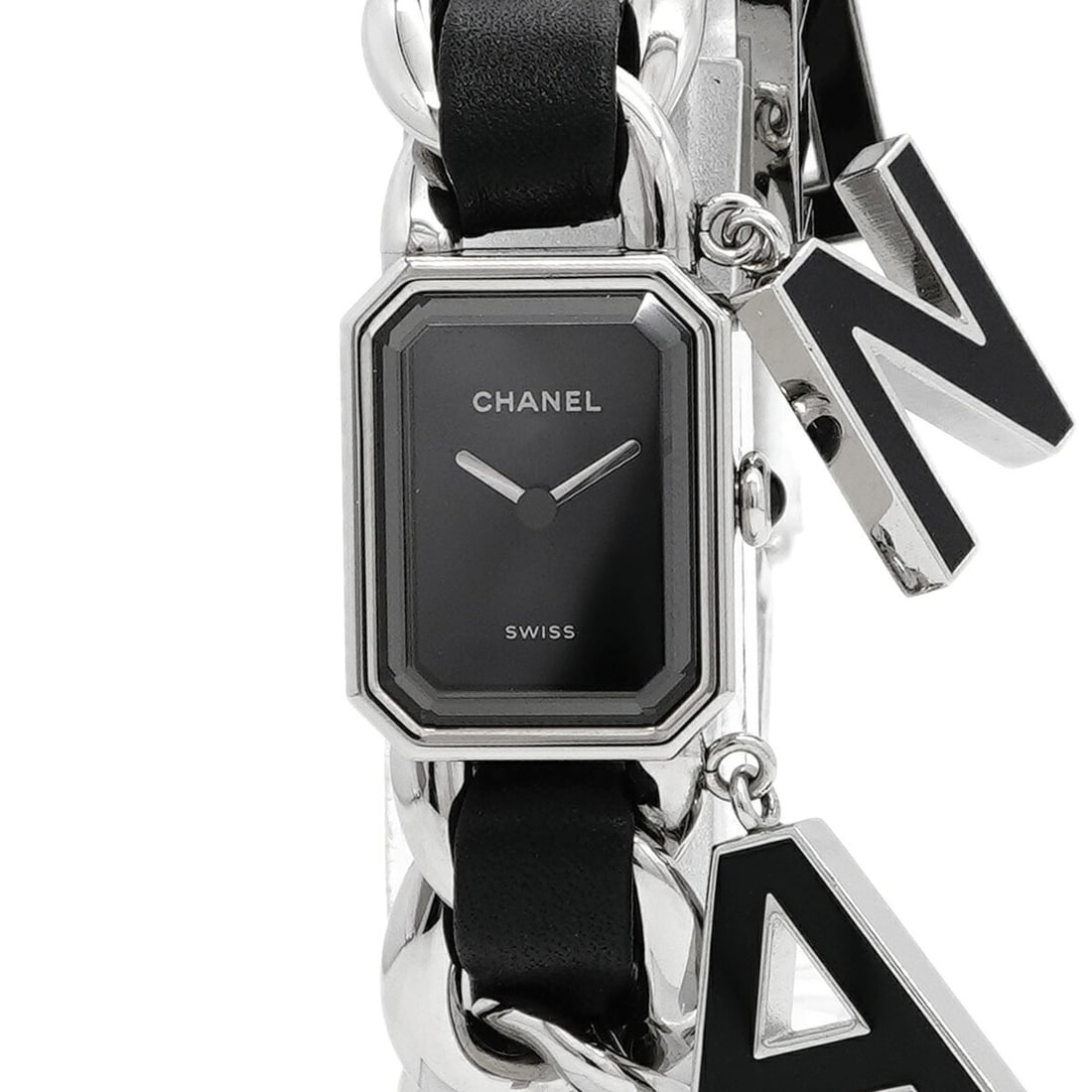 Chanel Première Wanted de H7471 Black Dial Women's Watch: --- Catalog ---Category: SizeWrist Size: 14.5cm / 5.7''Case Diameter: 15.2mm / 0.6''Category: DesignType: WristwatchGender: WomenColor (Dial): BlackMaterial (Band): Leather, Stainless steelCategory: G
