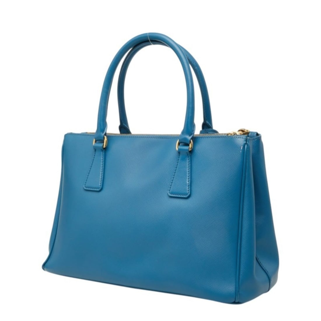 Prada Galleria Triangle Logo Plate Handbag/Shoulder Bag 2WAY BN1801 Blue Saffiano Leather Women's: --- Catalog ---Category: SizeSize (HxWxD): 19.5cm x 30cm x 12cm / 7.67'' x 11.81'' x 4.72''Category: DesignType: Handbag, Shoulder bagColor: BlueGender: WomenMaterial: Leather Leather/Fur Type: Saffia