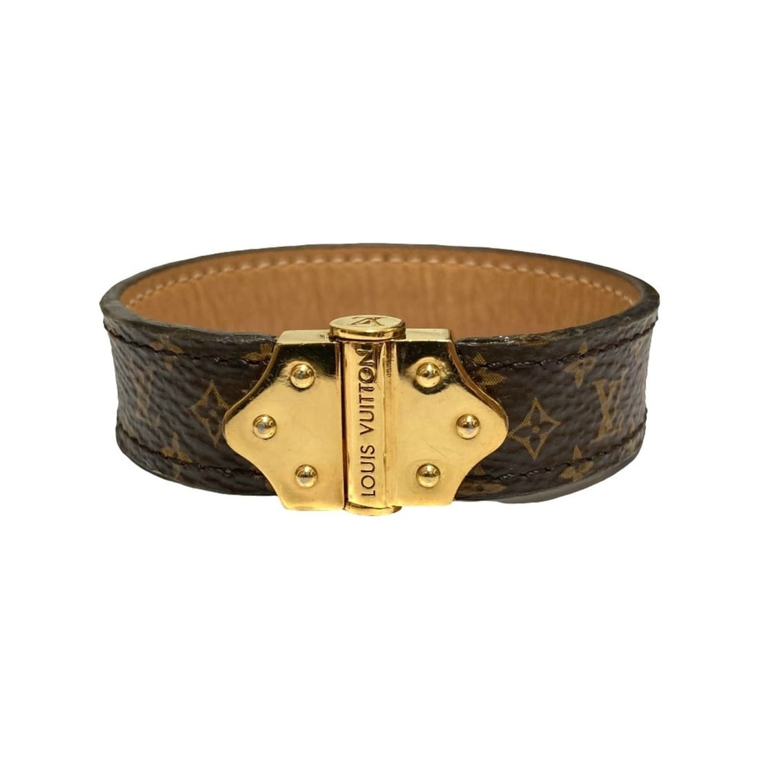 LOUIS VUITTON Louis Vuitton Bracelet Spirit Monogram Bangle M6689 Brown Women's: --- Catalog ---Category: SizeWidth: 1.5cm / 0.59''Length: 15.5cm / 6.1''Weight: 14.2g / 0.5oz.Category: DesignType: Charm braceletColor: BrownGender: WomenMaterial: MonogramCategory: GeneralLine: Mono