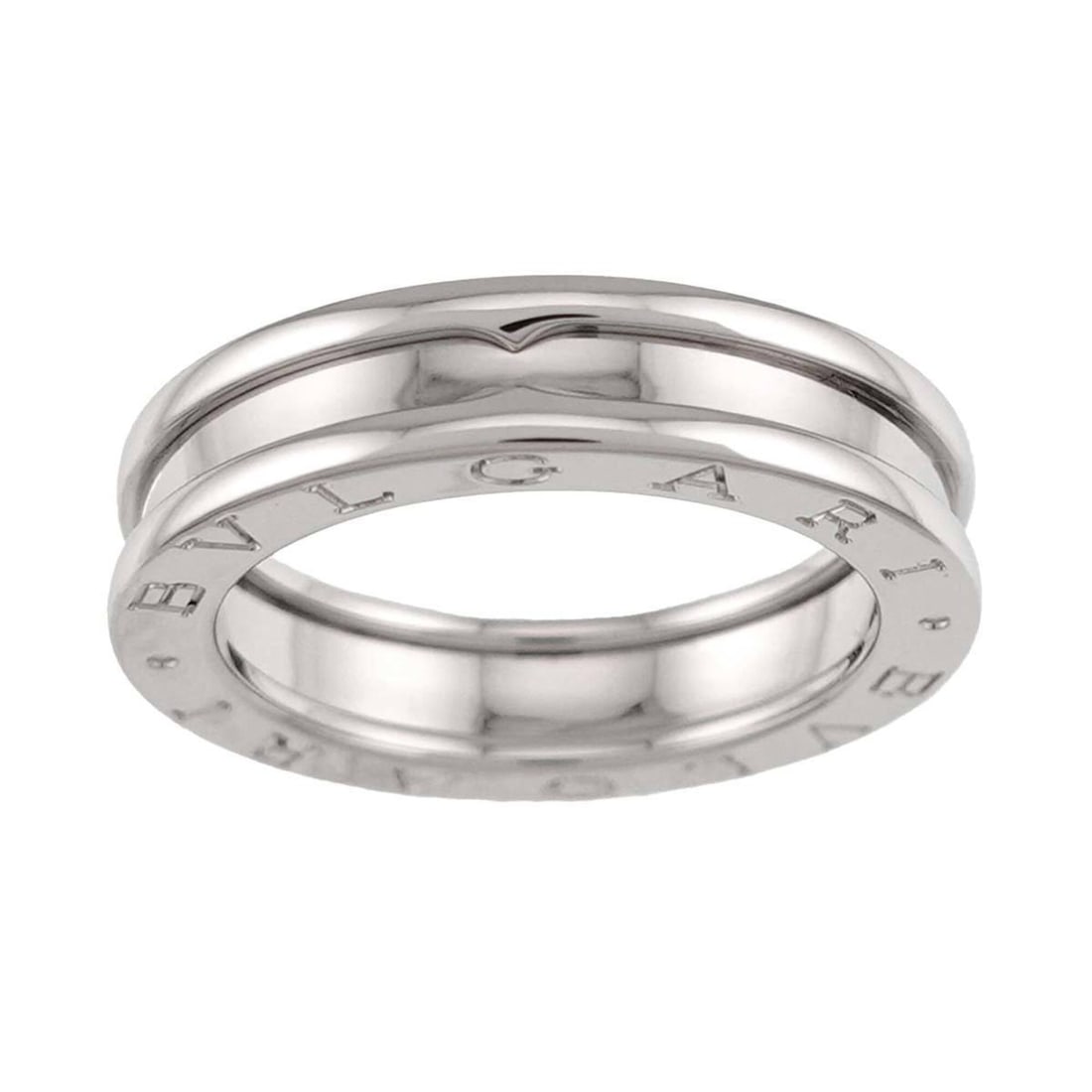 Bulgari BVLGARI B-zero1 1-band ring #54, 18K WG (White Gold 750): --- Catalog ---Category: SizeUS Size: 7Brand Size: 54Category: DesignType: Band ringGender: WomenMaterial: White gold (18K)Category: GeneralBrand: Bvlgari--- Item List ---Section: ConditionRanking: Ra