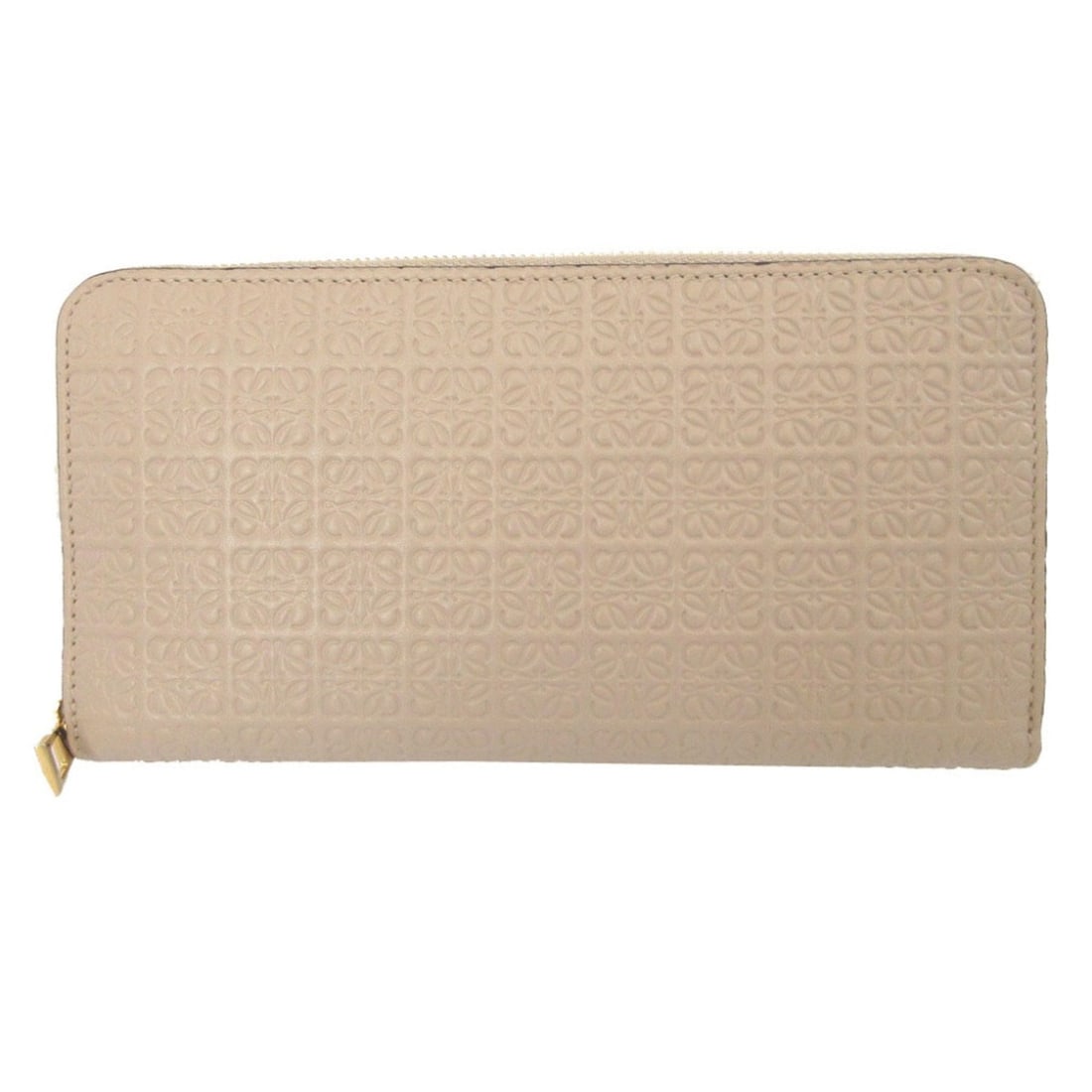 Loewe Anagram Leather Beige Round Zip Long Wallet 1048 LOEWE: --- Catalog ---Category: SizeSize (HxWxD): 10.5cm x 19.3cm x 2cm / 4.13'' x 7.59'' x 0.78''Category: DesignType: Long wallet (bi-fold)Color: BeigeGender: WomenMaterial: Leather Category: GeneralBrand: